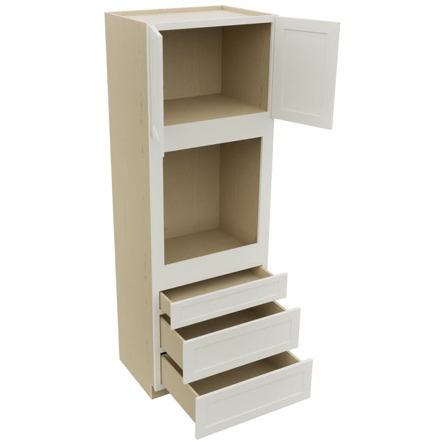 Fabuwood Galaxy Dove OC3396S Tall Oven Cabinet Single, Open View