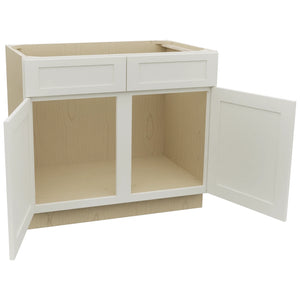 Fabuwood Galaxy Dove SB39 Base Sink Cabinet, Open View