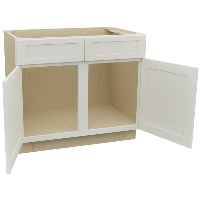 Fabuwood Galaxy Dove SB39 Base Sink Cabinet, Open View