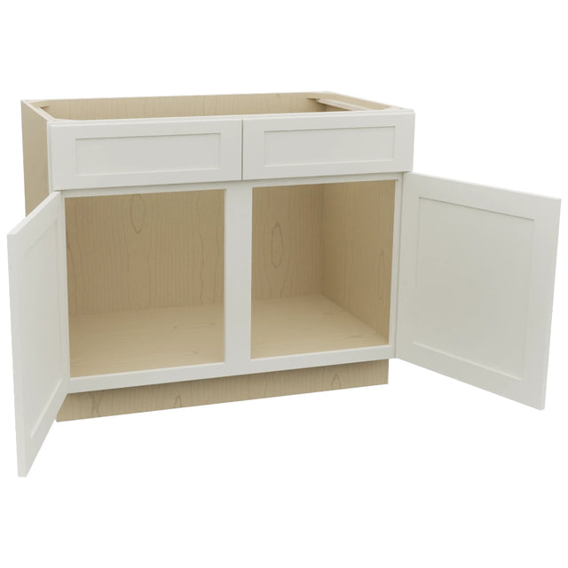 Fabuwood Galaxy Dove SB42 Base Sink Cabinet, Open View