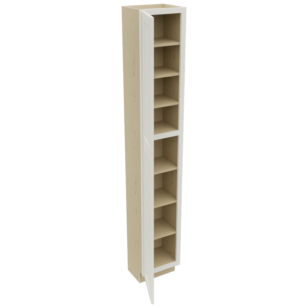 Fabuwood Galaxy Dove TP151293 Tall Pantry Cabinet, Open View