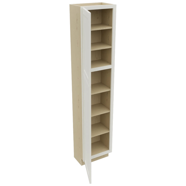 Fabuwood Galaxy Dove TP181284 Tall Pantry Cabinet, Open View