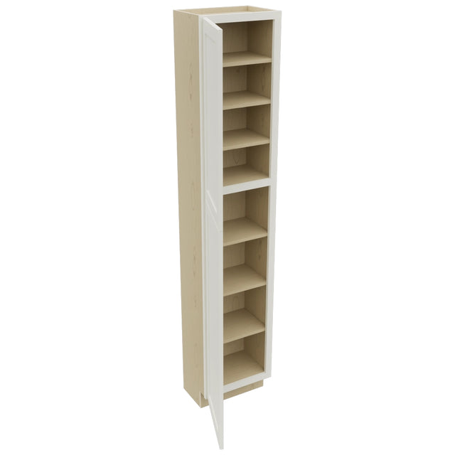 Fabuwood Galaxy Dove TP181290 Tall Pantry Cabinet, Open View