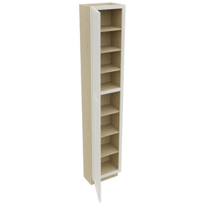 Fabuwood Galaxy Dove TP181296 Tall Pantry Cabinet, Open View