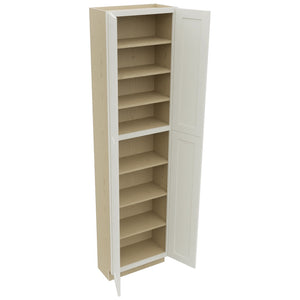 Fabuwood Galaxy Dove TP241293 Tall Pantry Cabinet, Open View