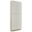 Fabuwood Galaxy Dove TP361293 Tall Pantry Cabinet, Front View