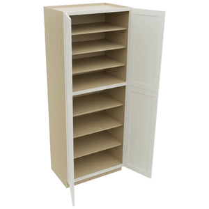 Fabuwood Galaxy Dove TP362493 Tall Pantry Cabinet, Open View
