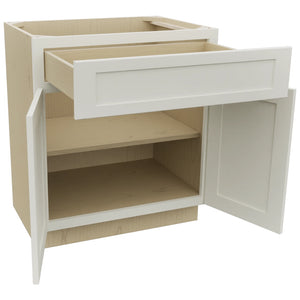 Fabuwood Galaxy Dove VB30-34 Vanity Base Standard Cabinet, Open View