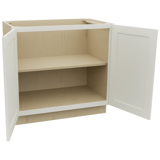 Fabuwood Galaxy Dove VB36FD Vanity Base Full Height Cabinet, Open View