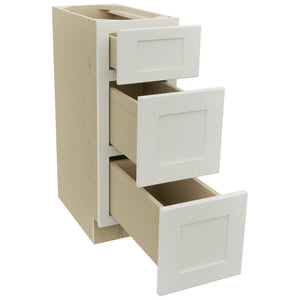 Fabuwood Galaxy Dove VDB12-34 Vanity Drawer Cabinet, Open View