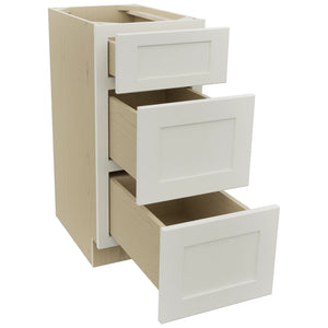 Fabuwood Galaxy Dove VDB15-34 Vanity Drawer Cabinet, Open View
