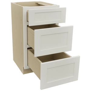 Fabuwood Galaxy Dove VDB18-34 Vanity Drawer Cabinet, Open View