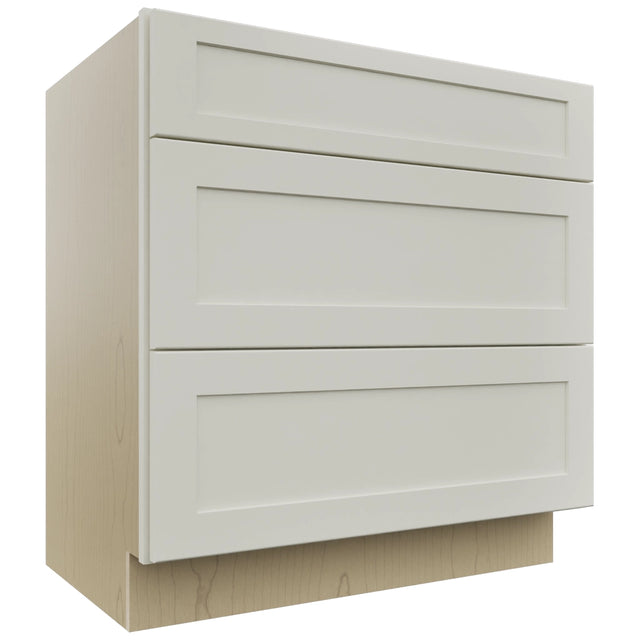 Fabuwood Galaxy Dove VDB33-34 Vanity Drawer Cabinet, Front View