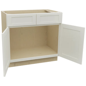 Fabuwood Galaxy Dove VSB36-34 Vanity Sink Cabinet, Open View