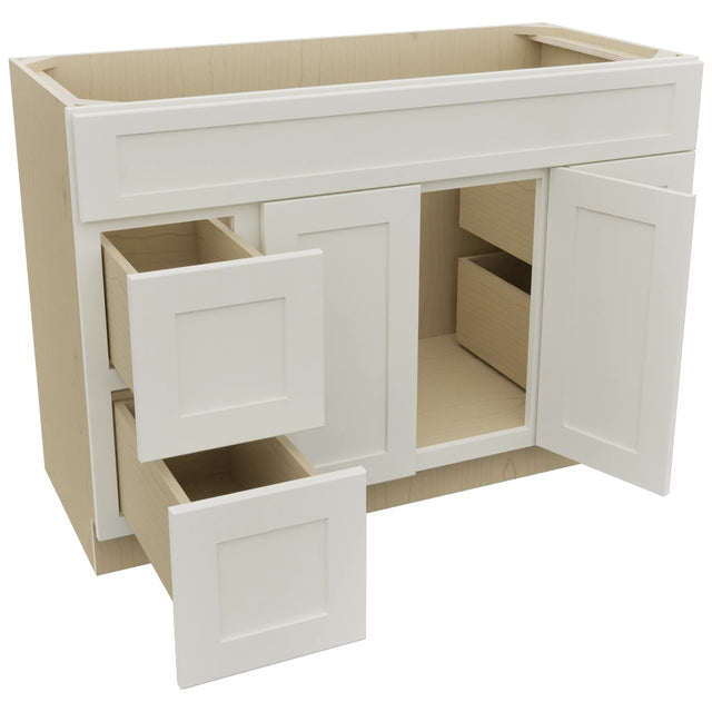 Fabuwood Galaxy Dove VSD30DR Vanity Combo Cabinet, Open View