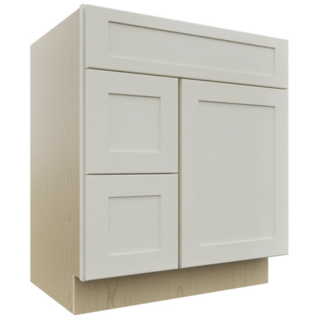 Fabuwood Galaxy Dove VSD36DL Vanity Combo Cabinet, Front View