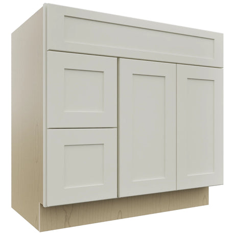 Fabuwood Galaxy Dove VSD42 Vanity Combo Cabinet, Front View