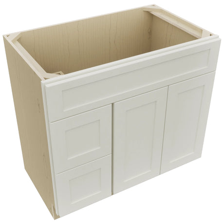Fabuwood Galaxy Dove VSD42 Vanity Combo Cabinet, Top View