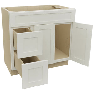 Fabuwood Galaxy Dove VSD42 Vanity Combo Cabinet, Open View