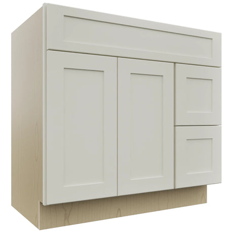 Fabuwood Galaxy Dove VSD48 Vanity Combo Cabinet, Front View