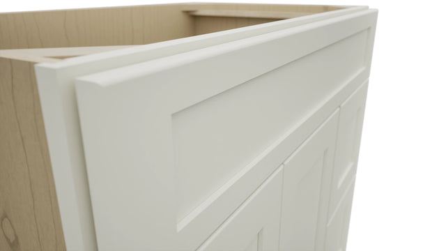 Fabuwood Galaxy Dove VSD48 Vanity Combo Cabinet, Detail View