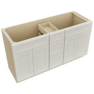 Fabuwood Galaxy Dove VSD60DOUBLE Vanity Combo Cabinet, Top View