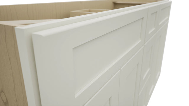 Fabuwood Galaxy Dove VSD60DOUBLE Vanity Combo Cabinet, Detail View