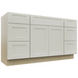 Fabuwood Galaxy Dove VSD60SINGLE Vanity Combo Cabinet, Front View