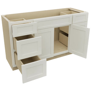 Fabuwood Galaxy Dove VSD60SINGLE Vanity Combo Cabinet, Open View