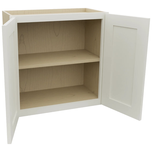 Fabuwood Galaxy Dove W2424 Wall Standard Cabinet, Open View