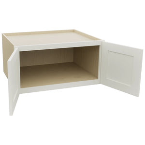 Fabuwood Galaxy Dove W301524 Wall Deep Cabinet, Open View
