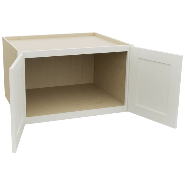 Fabuwood Galaxy Dove W301824 Wall Deep Cabinet, Open View