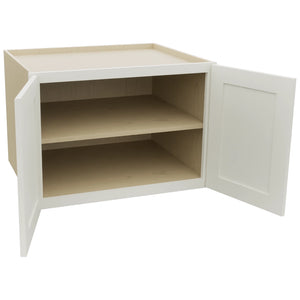 Fabuwood Galaxy Dove W302124 Wall Deep Cabinet, Open View
