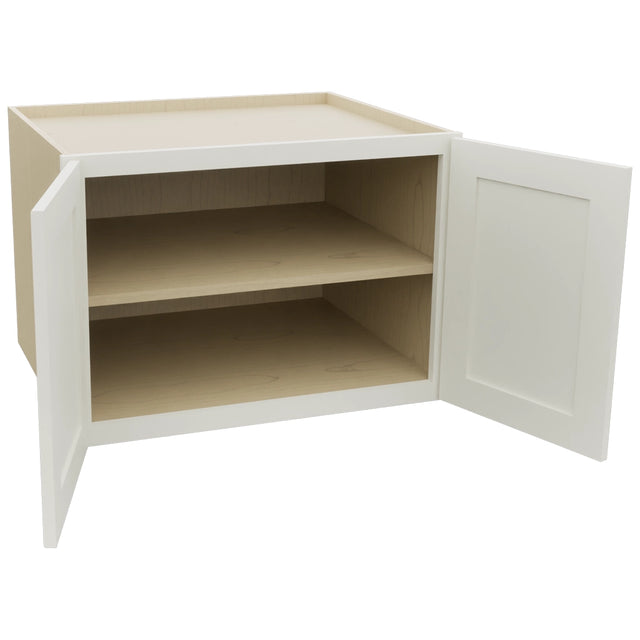 Fabuwood Galaxy Dove W302124 Wall Deep Cabinet, Open View
