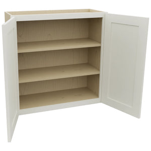 Fabuwood Galaxy Dove W3030 Wall Standard Cabinet, Open View