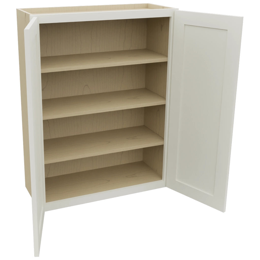 Fabuwood Galaxy Dove W3039 Wall Standard Cabinet, Open View