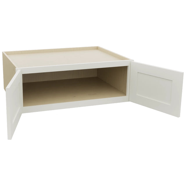 Fabuwood Galaxy Dove W331224 Wall Deep Cabinet, Open View