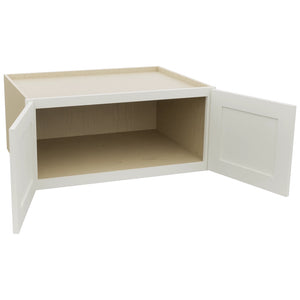 Fabuwood Galaxy Dove W331524 Wall Deep Cabinet, Open View