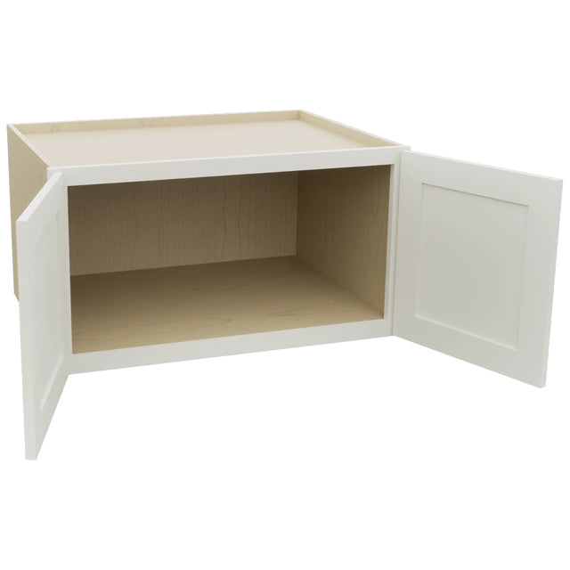 Fabuwood Galaxy Dove W331824 Wall Deep Cabinet, Open View