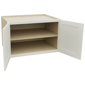 Fabuwood Galaxy Dove W332124 Wall Deep Cabinet, Open View