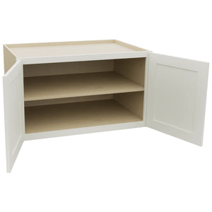 Fabuwood Galaxy Dove W362124 Wall Deep Cabinet, Open View
