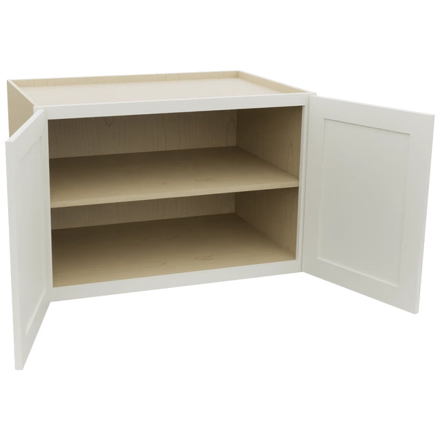 Fabuwood Galaxy Dove W362424 Wall Deep Cabinet, Open View