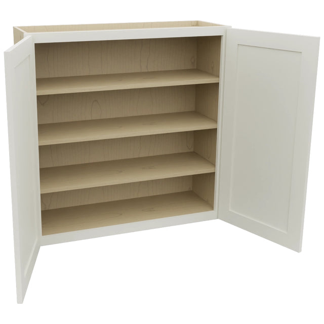 Fabuwood Galaxy Dove W3636 Wall Standard Cabinet, Open View