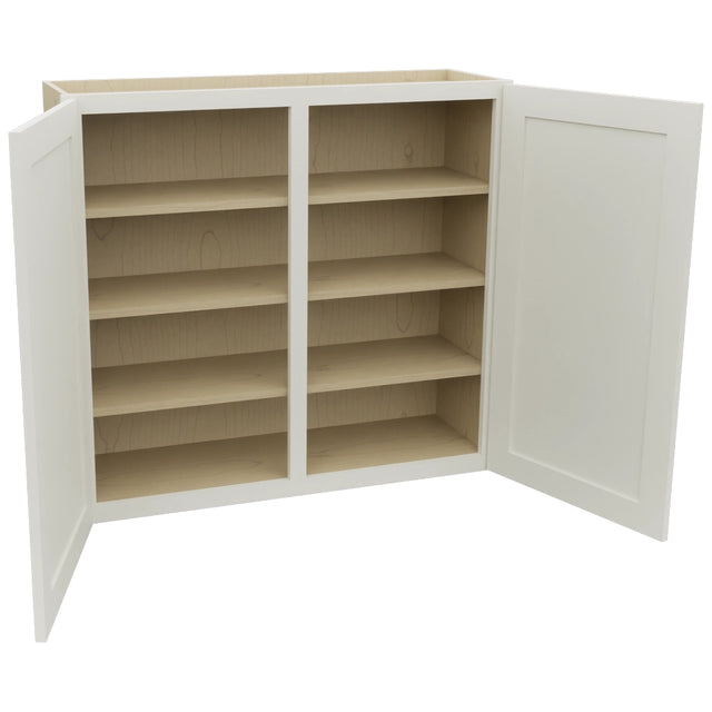 Fabuwood Galaxy Dove W3936 Wall Standard Cabinet, Open View