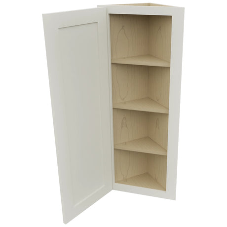 Fabuwood Galaxy Dove WAE1242 Wall Angle End Cabinet, Open View