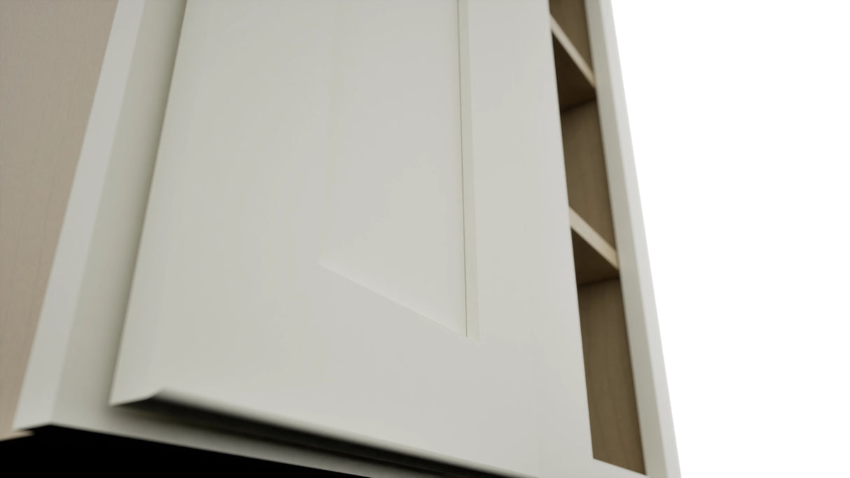 Fabuwood Galaxy Dove WBC2439 Wall Corner Blind Cabinet, Detail View