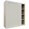 Fabuwood Galaxy Dove WBC3639 Wall Corner Blind Cabinet, Front View