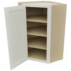 Fabuwood Galaxy Dove WDC2439 Wall Corner Diagonal Cabinet, Open View