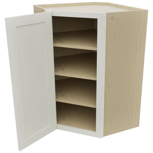 Fabuwood Galaxy Dove WDC2739 Wall Corner Diagonal Cabinet, Open View