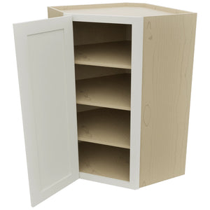 Fabuwood Galaxy Dove WDC2742 Wall Corner Diagonal Cabinet, Open View